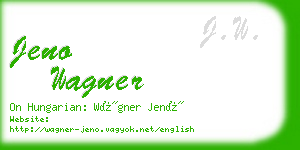 jeno wagner business card